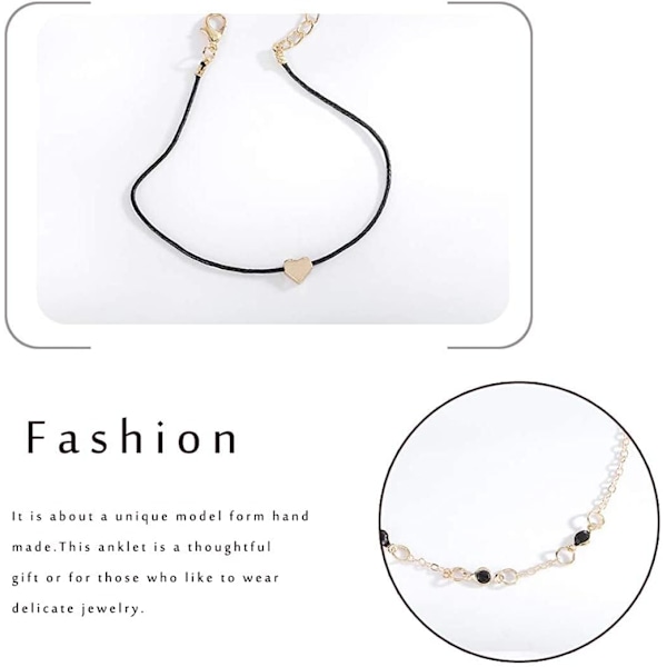 1 st (Guld) Generisk Boho Anklets Kristall Lager Anklets Silver