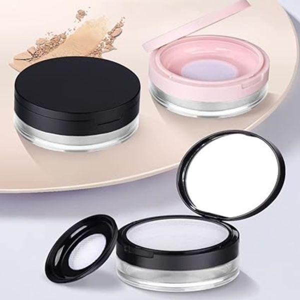 2 makeup krukker, smukke og praktiske, små og bærbare