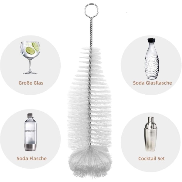 Bottle Brush, Advanced Cleaning Brush for Glass Bottles,