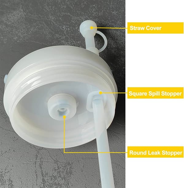 Ny silikon spillstopp 3-pack - kopplock, sugrörstopp, läckageskydd