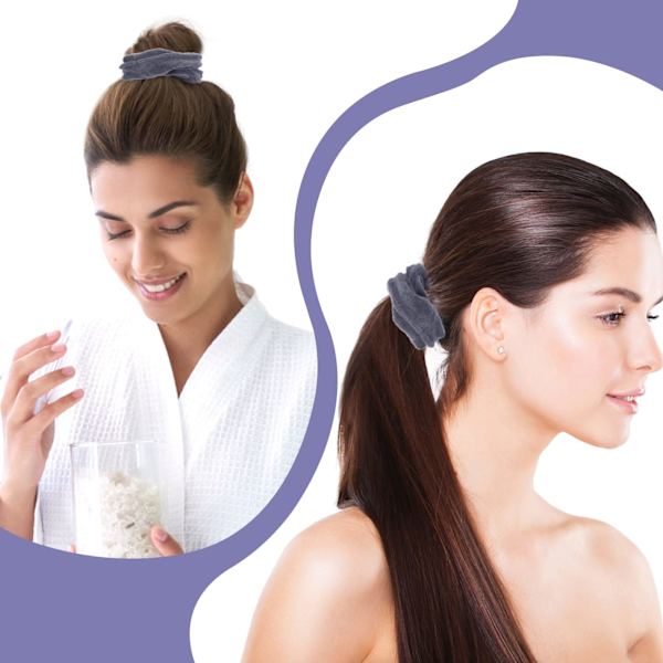 2-pack Stora Torkande Bun (Vit + Mörkgrå)