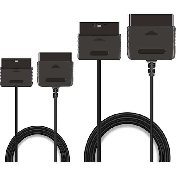 2-pakning 1,8 m Kontrollerforlengelseskabel for PS2
