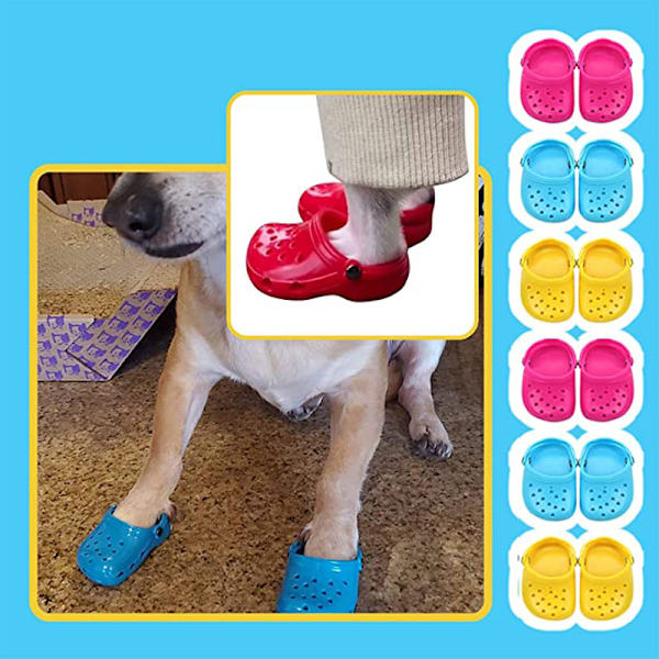 2 Par Candy Pet Skor Andningsbart Nät Sommar Hund