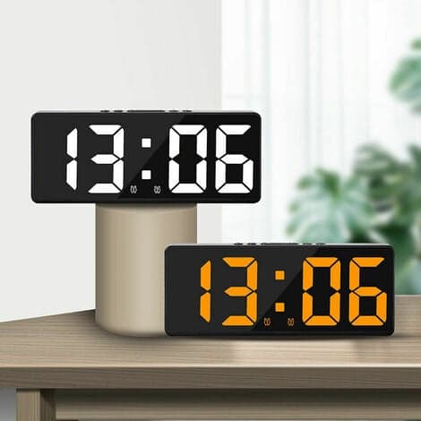 Stor smart digital väggklocka APP-kontroll tid/datum/ljudutlösare