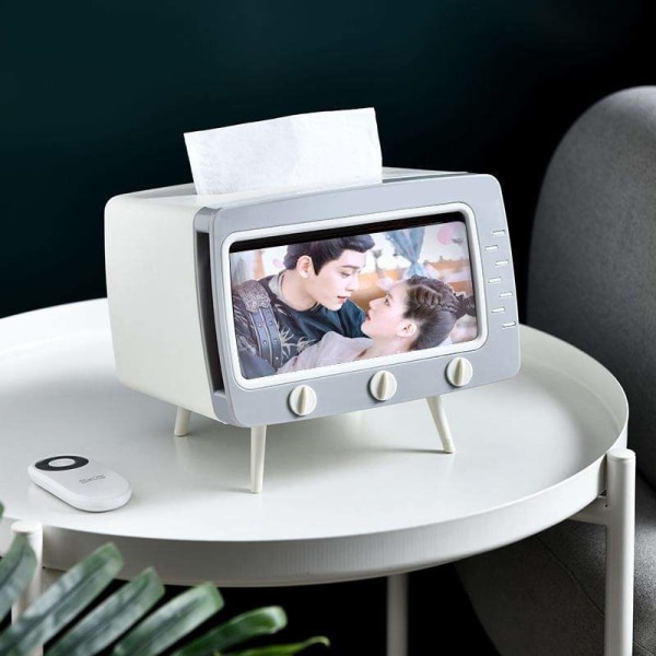 1 stk (Hvit) 2 i 1 Mobiltelefon Visningsbrakett & TV-vev