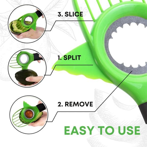 3-in-1 avokadoviipalointityökalu