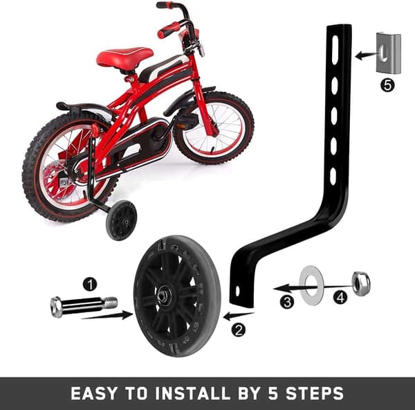 Hjælpehjul (Sort), Universal Cykel Stabilisator Cykel Stabilisator