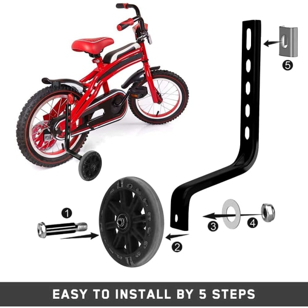 Hjälphjul (Svart), Universal Cykelstabilisator Cykelstabilisator