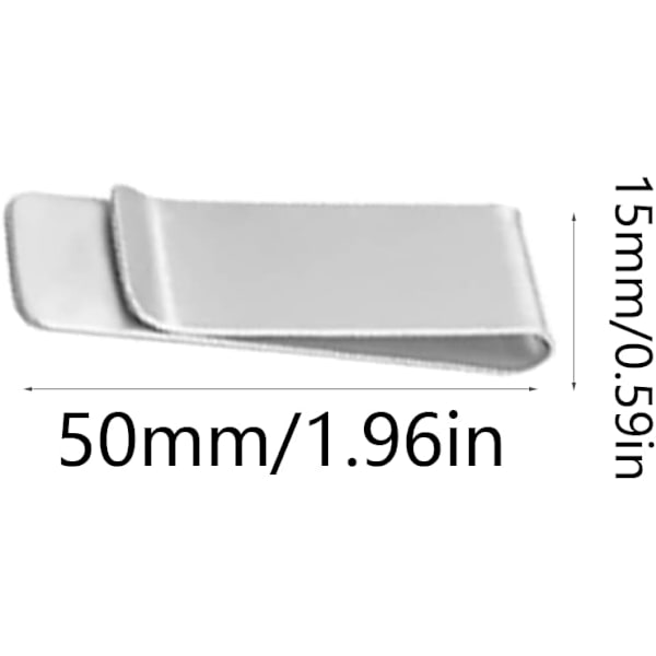Plånbok, 2 rostfritt stål plånbok, metall ultra-tunn plånbok,