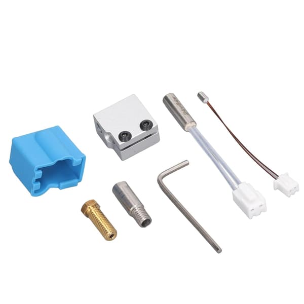 Kit for varmt enderør til 3D-skriver, 24V ekstruder, varmeapparatrør, termistorutskifting