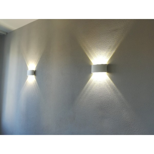 Vit LED inomhusvägglampa Modern vägglampa, IP65 vattentät