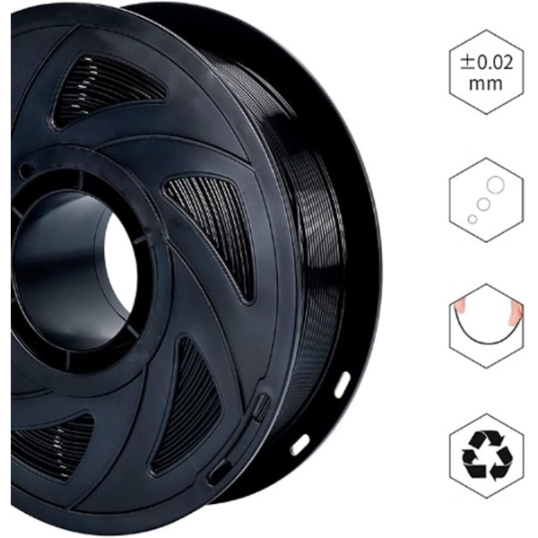 1 st PETG-filament, Lätt att fylla Standardstorlek 3D-skrivare