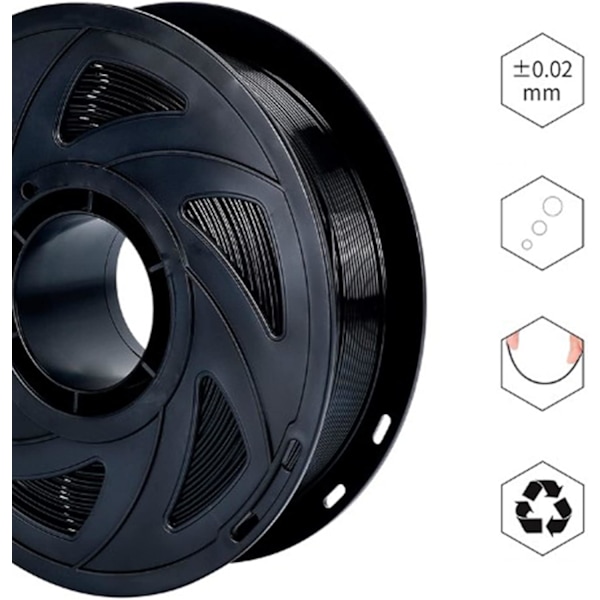 1 stk PETG Filament, Nem Påfyldning Standard Størrelse 3D Printer