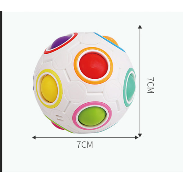 Magic Rainbow Ball Regnbue Magic Regnbue Ball Puslespill Terning Terning fo
