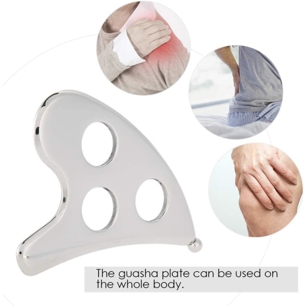Gua Sha Skrabningsværktøj, Rustfrit Stål Gua Sha Skrabningsmassage