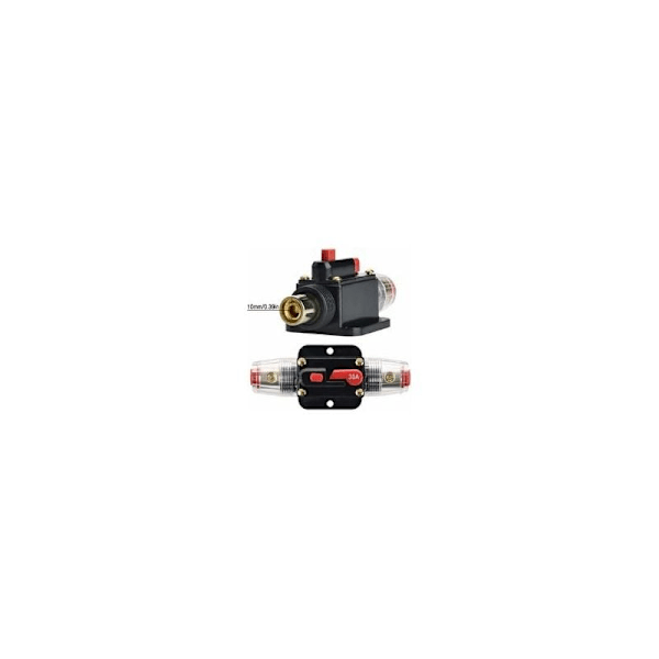 30A Automatisk Vandtæt Afbryder, 12V-24V DC Inline Sikringsholder