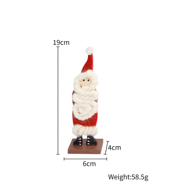 Julepynt Uldfilt Julemand Træ Ornament