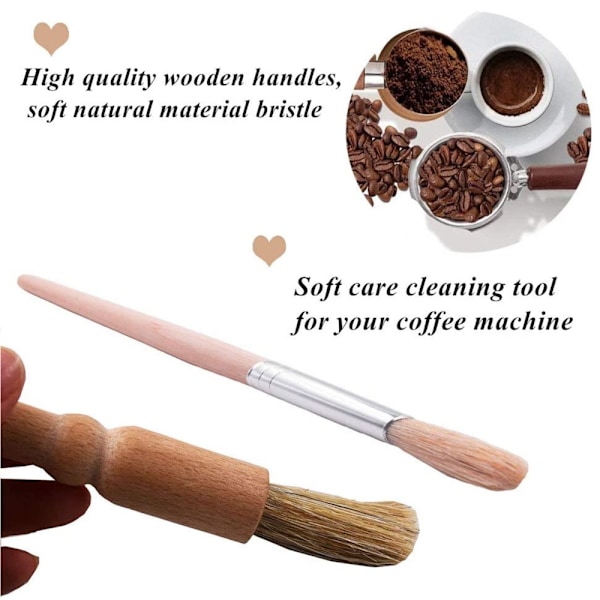 Kaffe- och Sojamjölksmaskinsrengöringsborste Set med 8