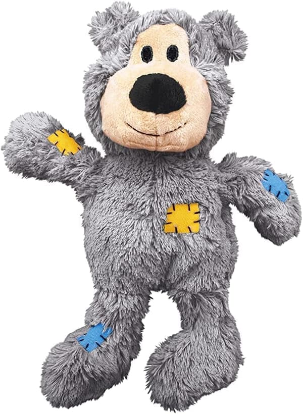 Patch Bear Hållbara Hundleksaker Storlek: Small/Med Pack med 2 Små Ras