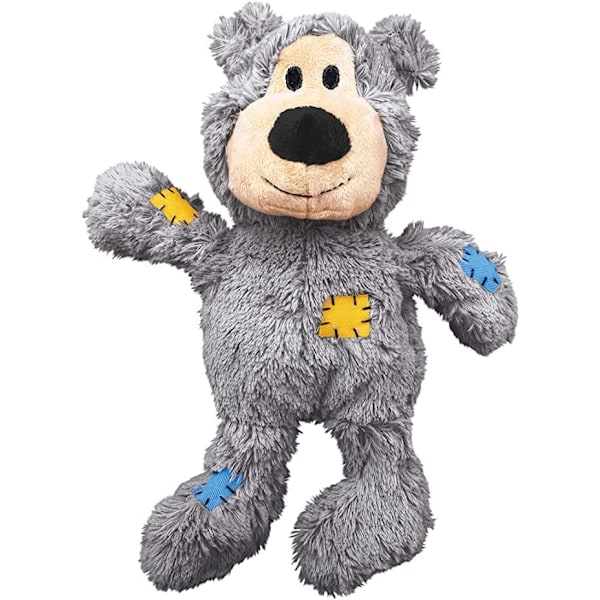 Patch Bear Holdbare Hundelegetøj Størrelse: Lille/Mellem Pakke med 2 Små Racer