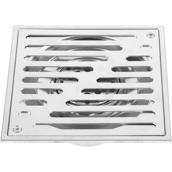 1 stk (150*150mm) Rustfrit Stål Lugtfri Gulvafløb Bruser