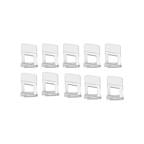Clips 10 stk. 1mm Fliseafstandsstykker Professionel Selvnivellerende Afstandsstykke