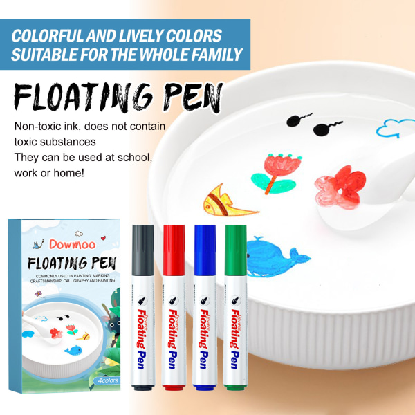 4st flytande barnpenna kreativ barnvattenmålning