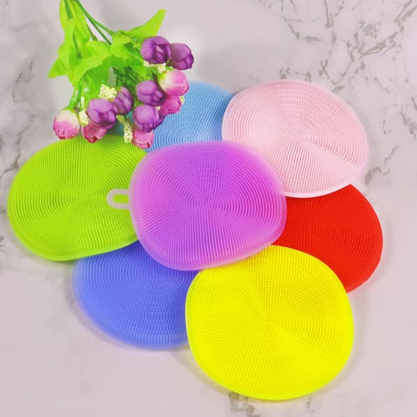 4-pack Silikon Diskborste, Antibakteriell Silikon Diskmaskin