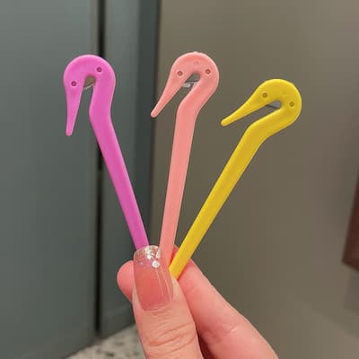 4 stycken elastiska klipp, bandklippare elastiskt hårband avtagare