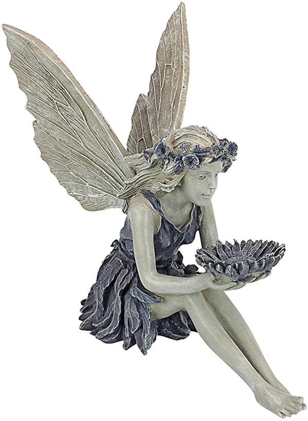 1 Stykke Engelpige Foder Resin Ornament Figur Udehave