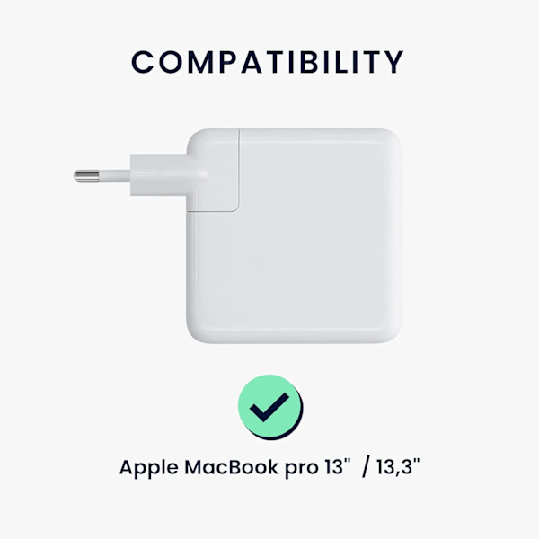 2-pack Laddarefodral Kompatibelt med Apple MacBook Pro 13\" / 13.3\"
