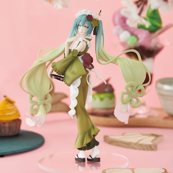 Hatsune Miku: Matcha Parfait Sweet Sweets -sarjan hahmo, monivärinen