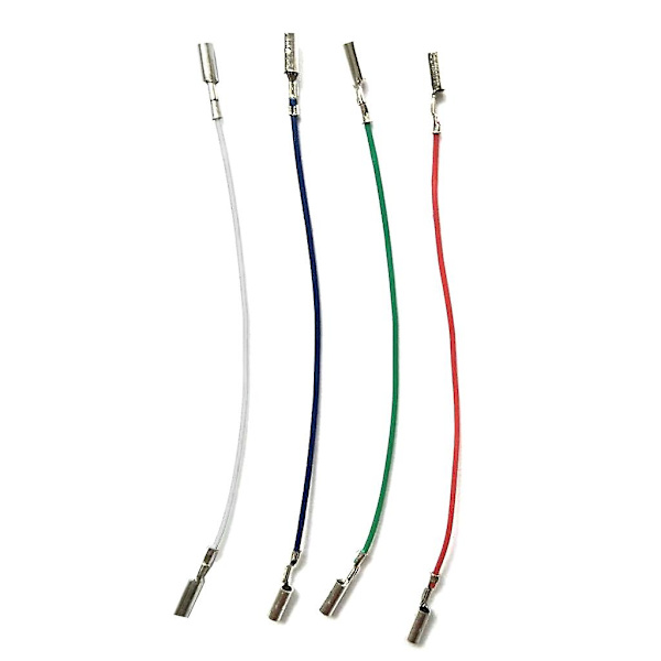 3/4 stk patron phono kabel ledninger header ledninger til pladespiller phono headshell（3