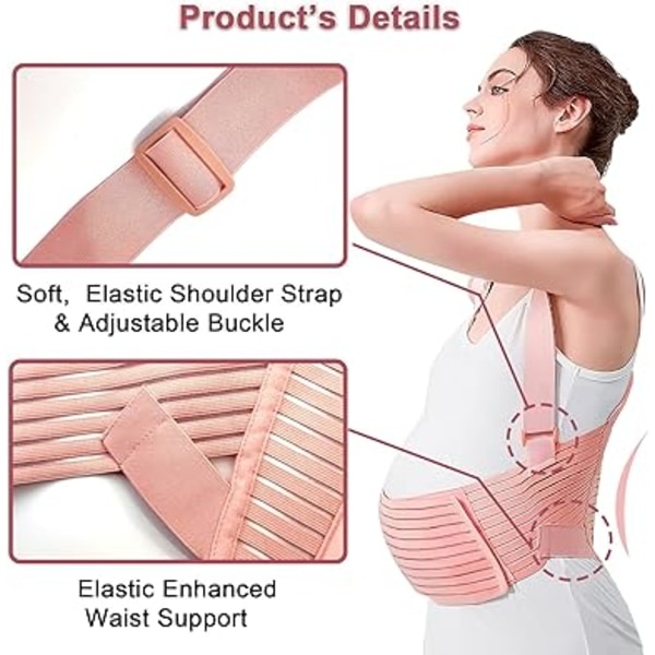 (XL) Pregnancy Belly Support Band - Justerbart gravidbälte