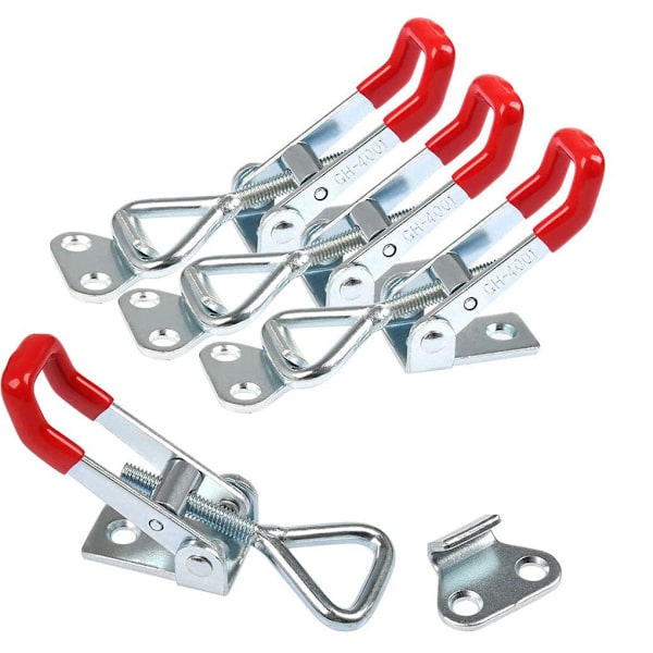 5 stk. Heavy Duty Jern Justerbar Snap Lock Klemme Sag Snap Klemme