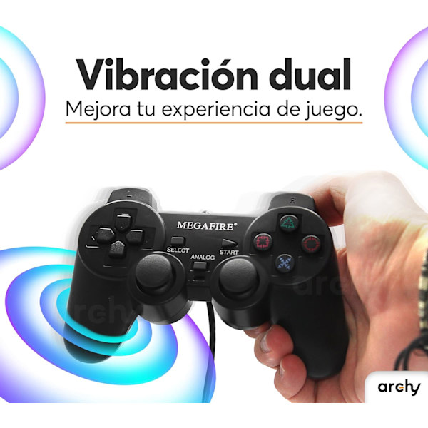 PC Controller Trådløs Gamepad To Joysticks Dobbelt Vibration Gamepad Multifunktionelle Knapper Kompatibel med PC Windows