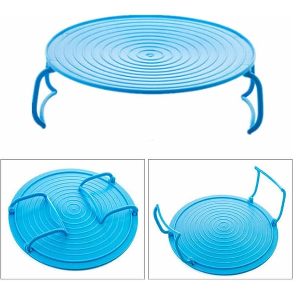 2PCS Mikrovågsugnsställ, Plast Multifunktionell Tallrikshållare, M