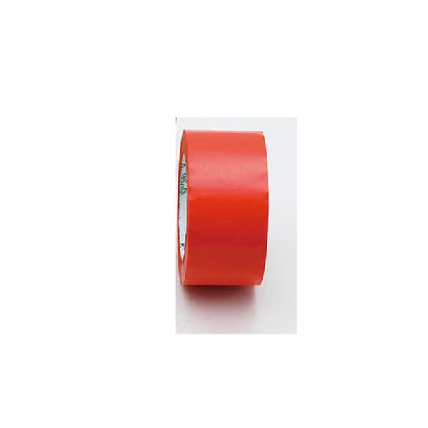 En bit orange tejp, färgad packtejp, rosa expresspacktejp