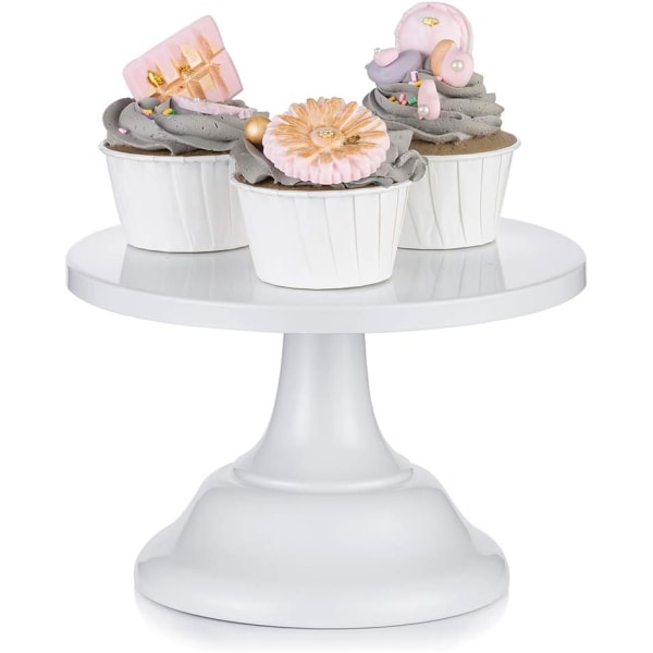 Vita tårtställ, bröllopsdessertstårta 20 cm runda tårtställ