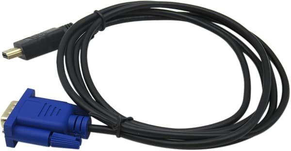 ELF HDMI - VGA -sovitinkaapeli 1,8 m kullattu 1080P