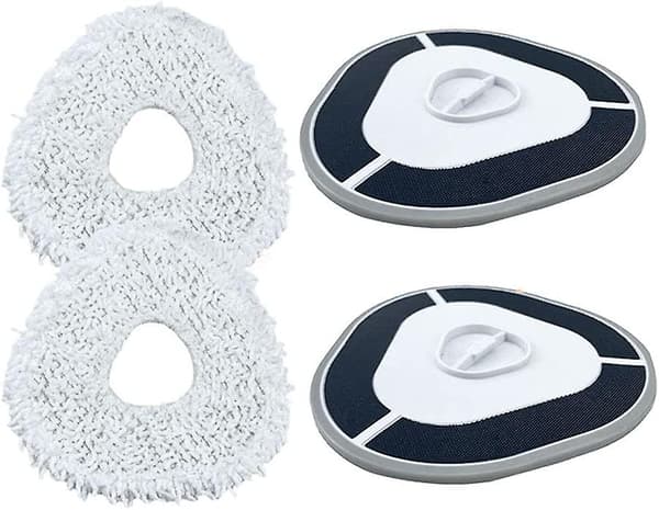 for J2 Sweeping Robot Tilbehør, Rotary Mop Assembly, Mopping Cloth for Mop Module