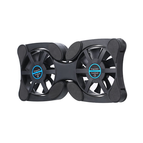 Mini bærbar foldbar USB dobbelt ventilator kølepude til