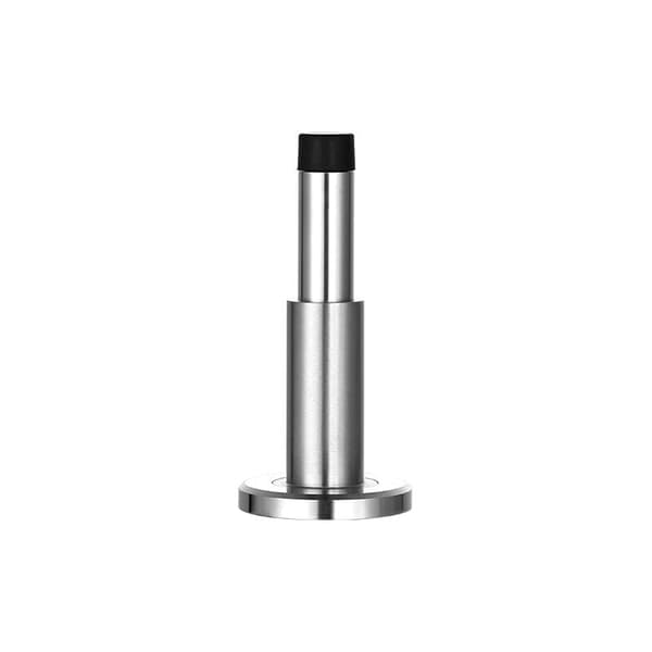Deluxe justerbar solid 304 rustfrit ståldørstop + kraftig gummistop