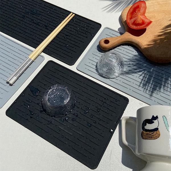 Silicone tørreplade til opvask, medium højde 30 * bredde 14,5 cm