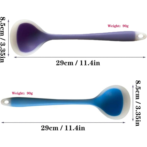 Varmebestandig Silikon Suppe Ske Varmeske