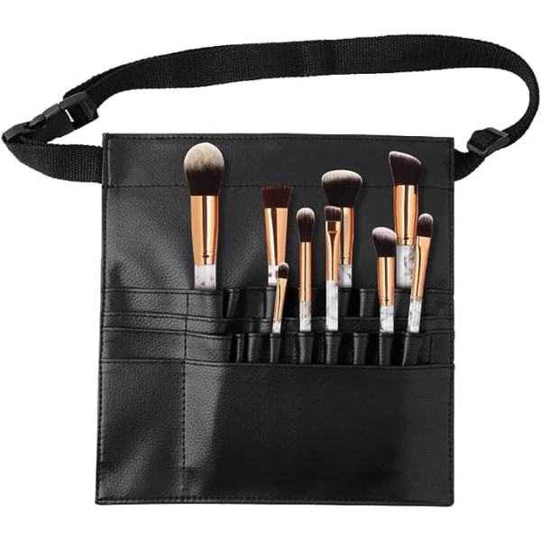 PU makeup brush tool storage bag (single side waist bag), pocket