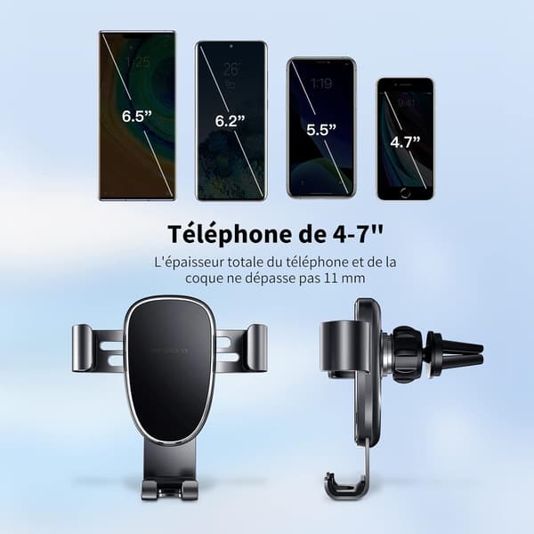 Biltelefonholder, Gravity Biltelefonholder Luftventil Frigør Din