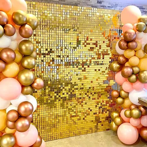 1 st. Shimmer Väggdekoration Fest Glitterpanel 30x30cm