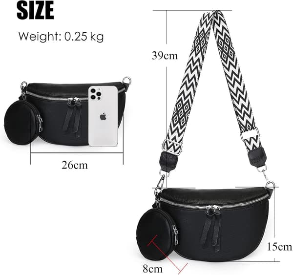 Crossbody-väskor för kvinnor - Läderhandväskor och axelväskor med