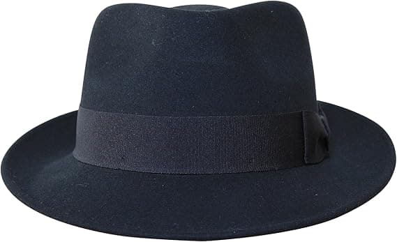 Fedorahatt - 100% Ullfilt - Foldbar for Reiser - Vann